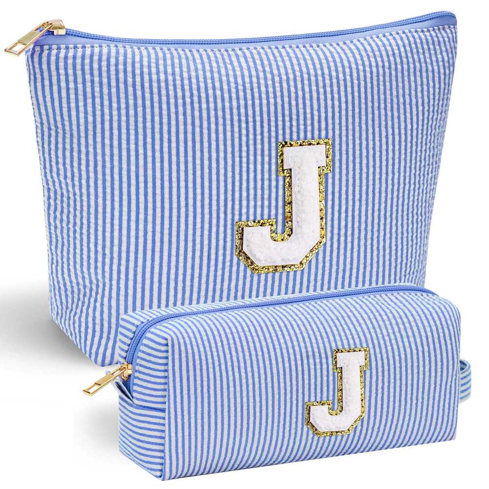 YOOLIFE Easter Basket Stuffers for Kids Teen Girls Women | Initial Makeup Bag | Pink Cosmetic Bag Travel Bags | 11 12 13 14 15 16 Years Old Girl Gift Teacher Gift Teen Girl Gifts Trendy Stuff A