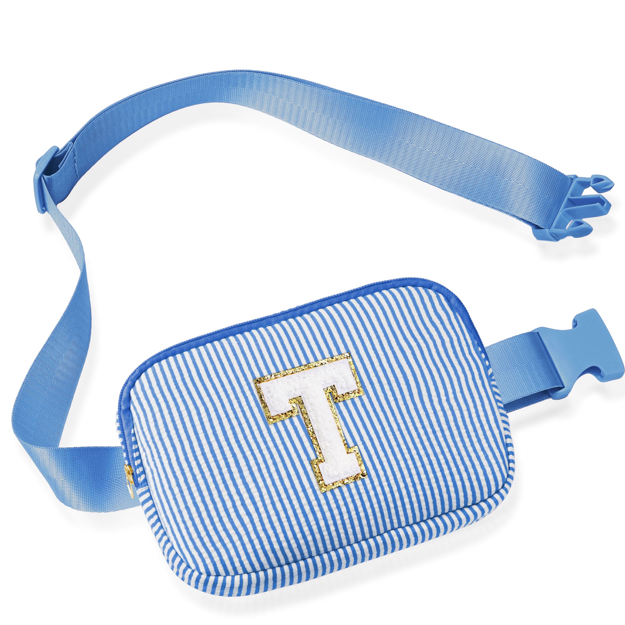 YOOLIFE Initial Crossbody Bag Belt Bag | Fanny Pack Birthday Gifts for Daughter Sister Friends | Gifts for Girls | Personalized Gift for Women | Belt Bag Fanny Pack Pink A